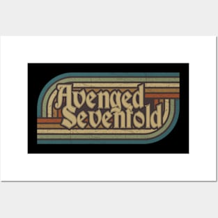 Avenged Sevenfold Vintage Stripes Posters and Art